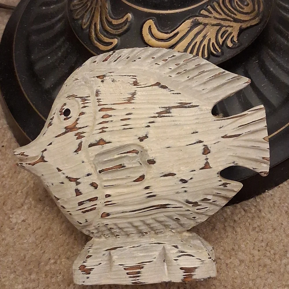 Wooden Fish Sculpture